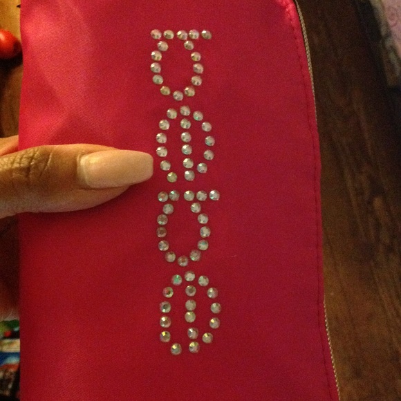 Bebe 'blingy' cosmetic pouch/makeup bag -hot pink - Picture 5 of 6